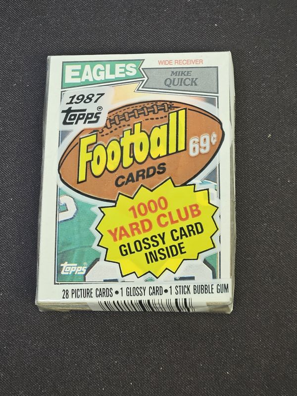 1987 Topps Football Unopened Cello Pack