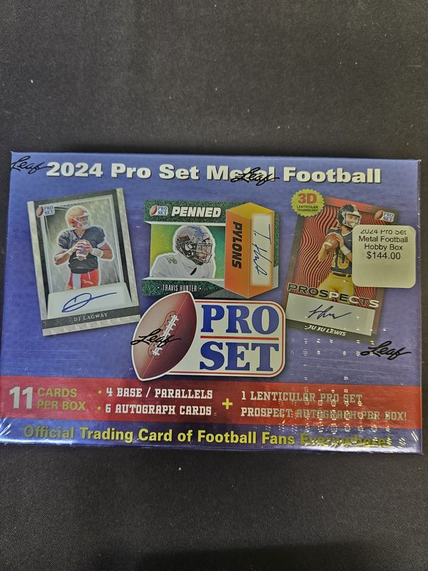 2024 Pro Set Metal Football Hobby Box