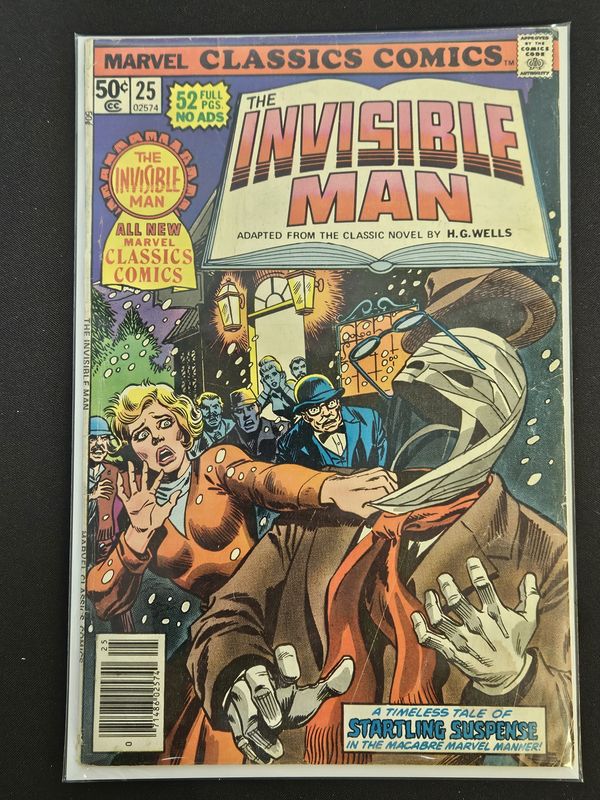 Marvel Classic Comics #25 The Invisible Man