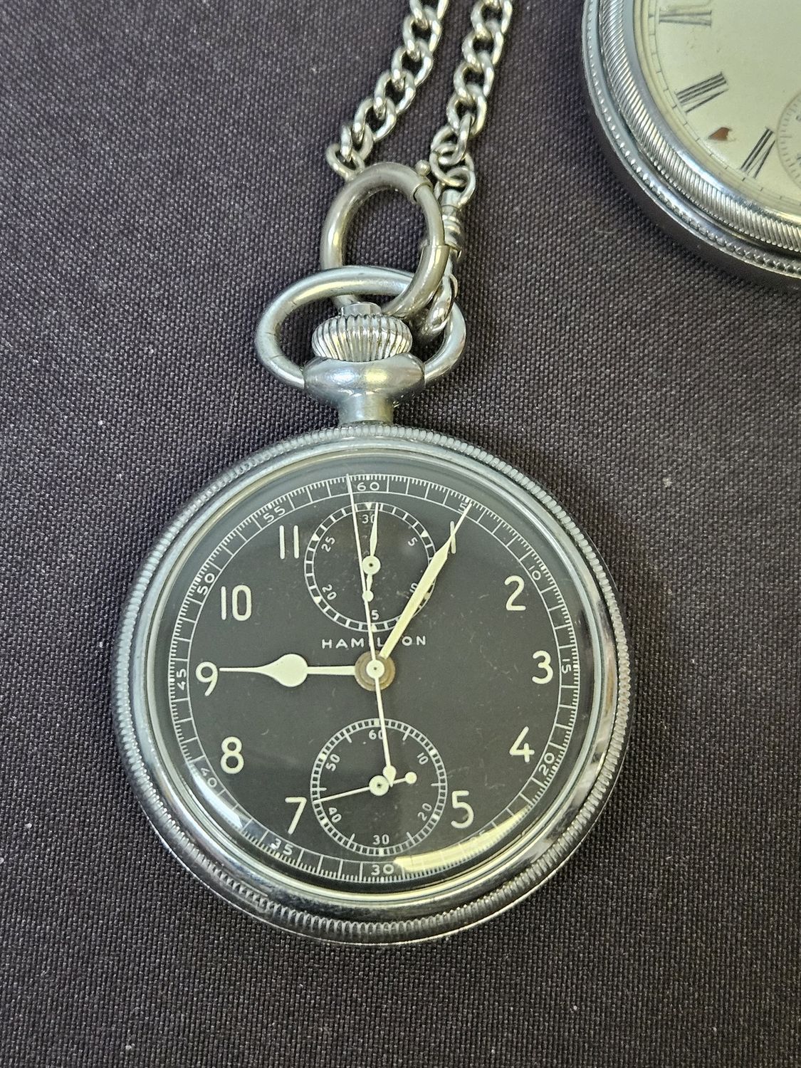 1945 Hamilton Model 23 Chronograph Pocket Watch