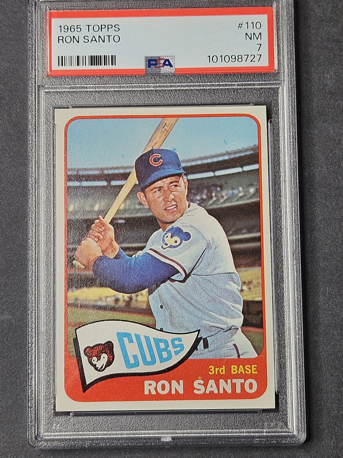 1965 Topps #110 Ron Santo PSA 7 NM