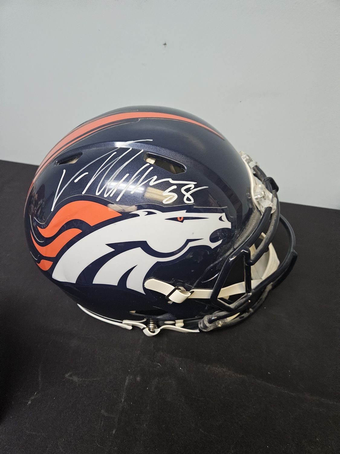 Von Miller Autographed Full Size Helmet