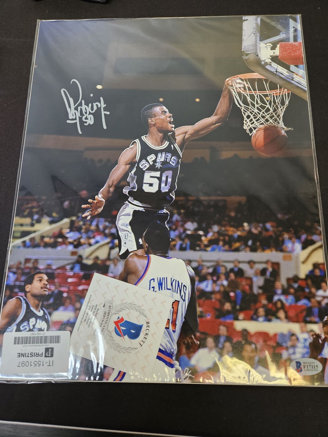 David Robinson signed photo