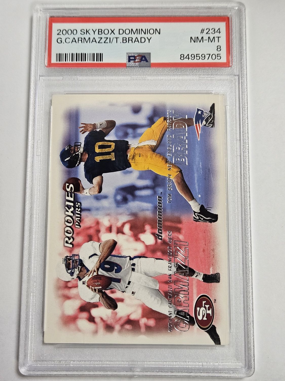 2000 Skybox Dominion #234 Brady/Carmazzi PSA 8 NM/MT