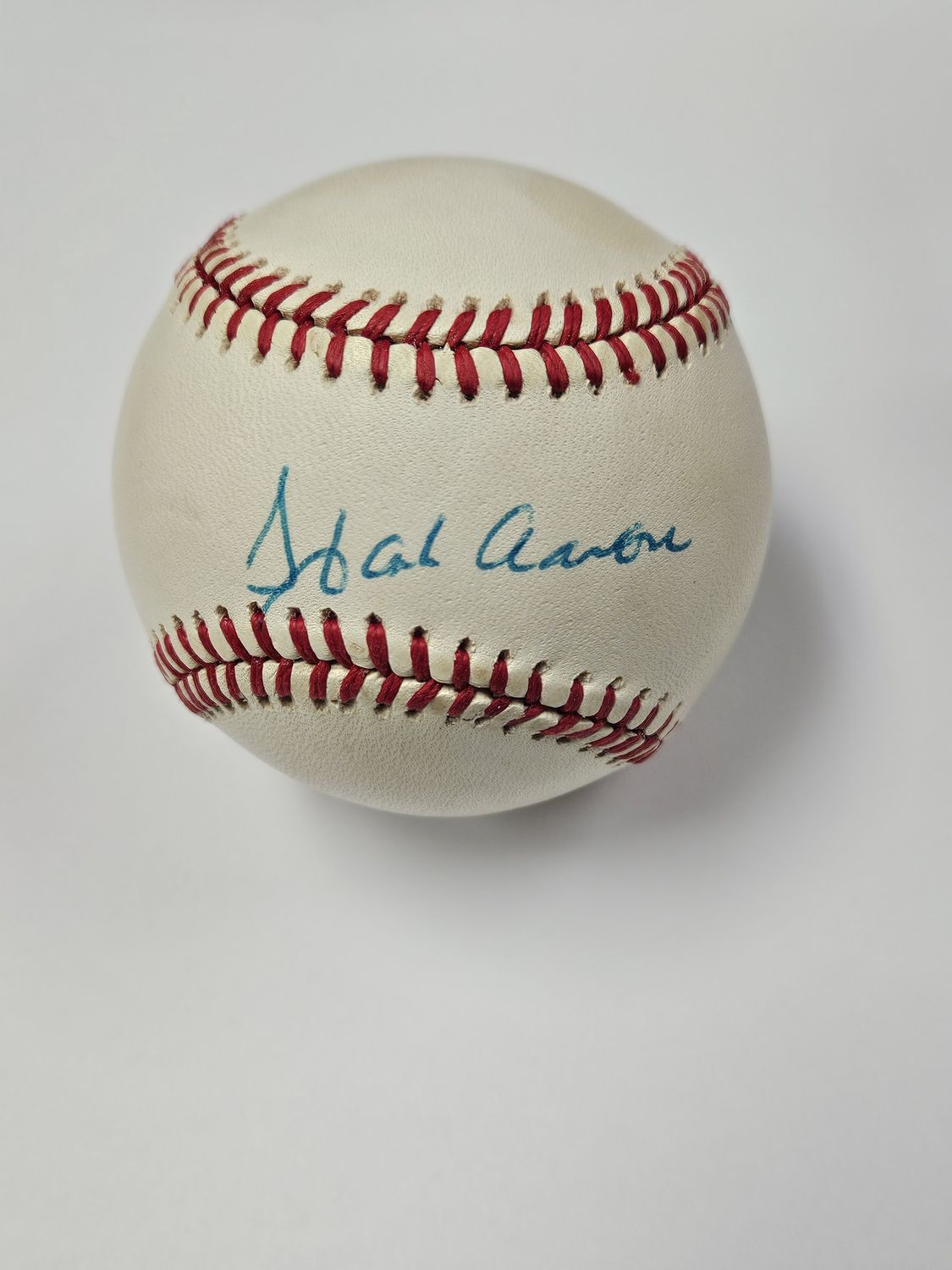 Hank Aaron Signed Babeball