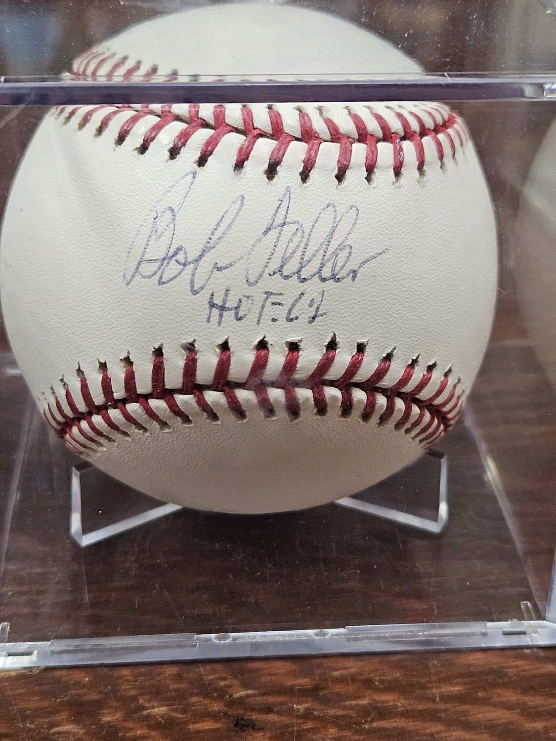 Bob Feller Autographed Baseball