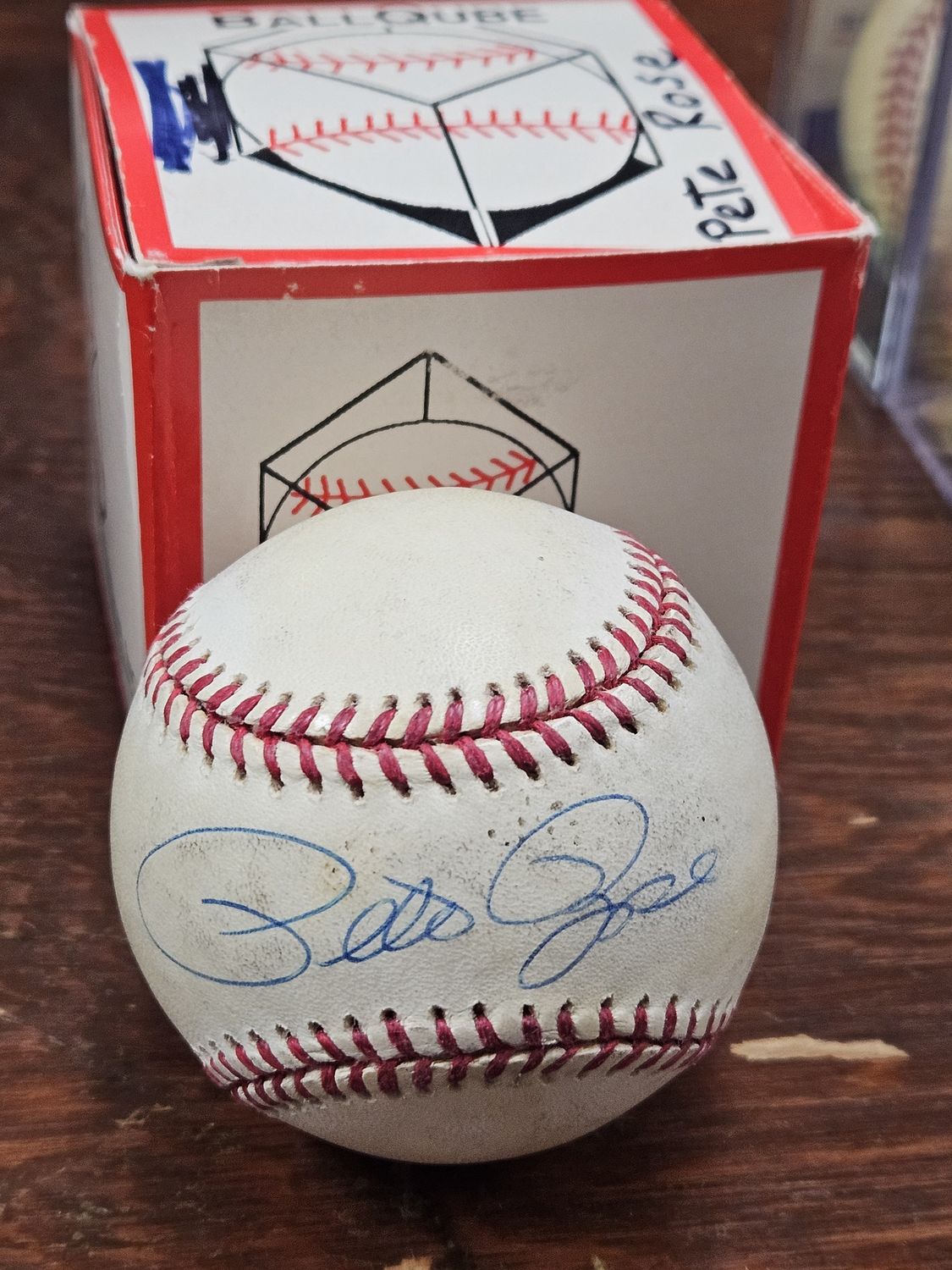 Pete Rose Autographed Baseball