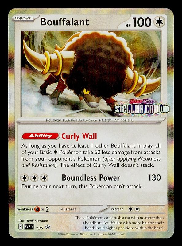 Bouffalant SVP 136 Stellar Crown