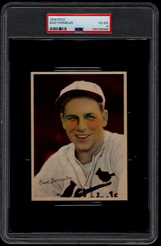 1936 R312 Bud Parmelee PSA 4