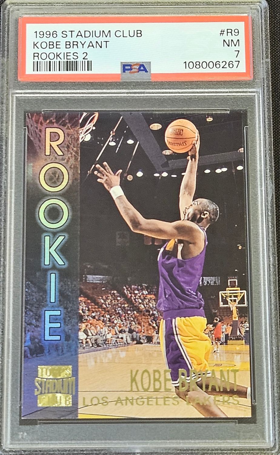 1996 Stadium Club R9 Kobe Bryant PSA 7