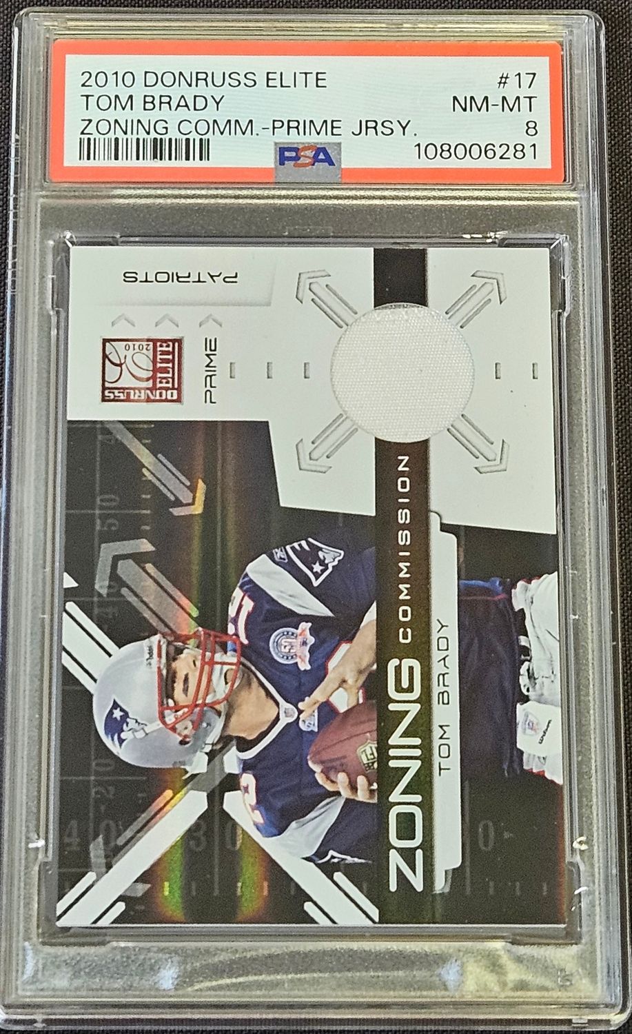 2010 Elite Zoning Commission Tom Brady Jersey /50