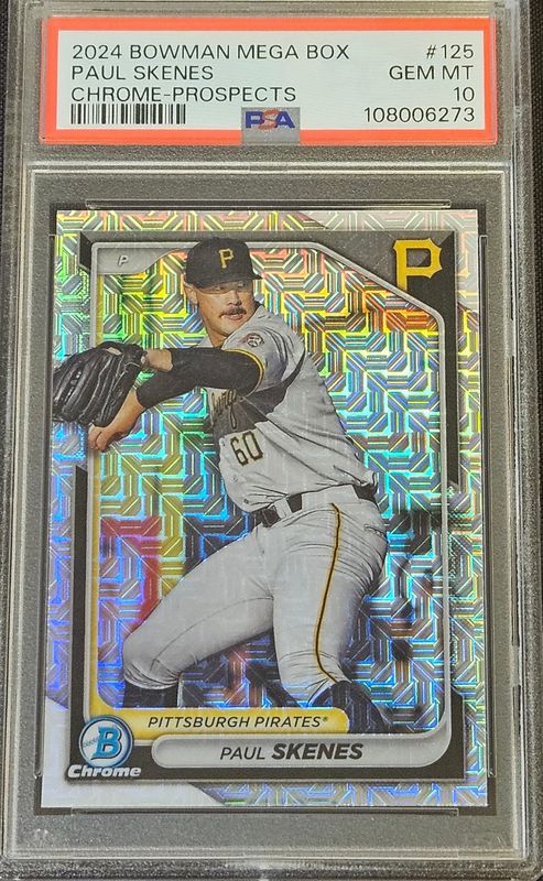 2024 Bowman Chrome Mega Box Paul Skenes PSA 10
