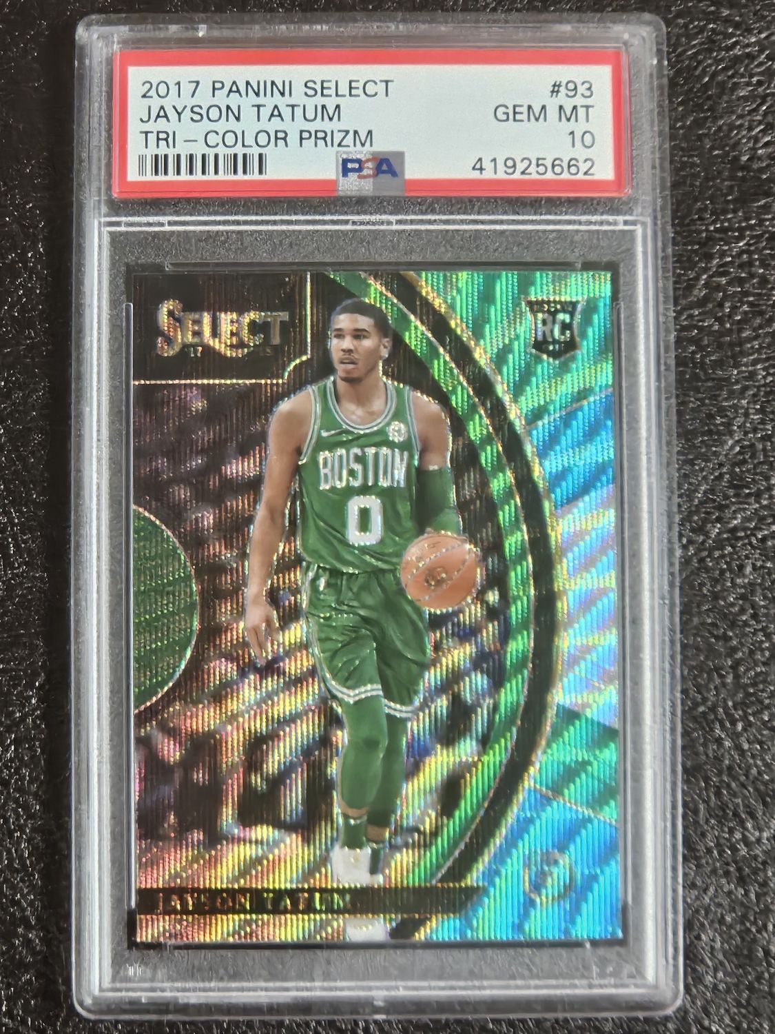 2017 Panini Tri-Color Jayson Tatum PSA 10