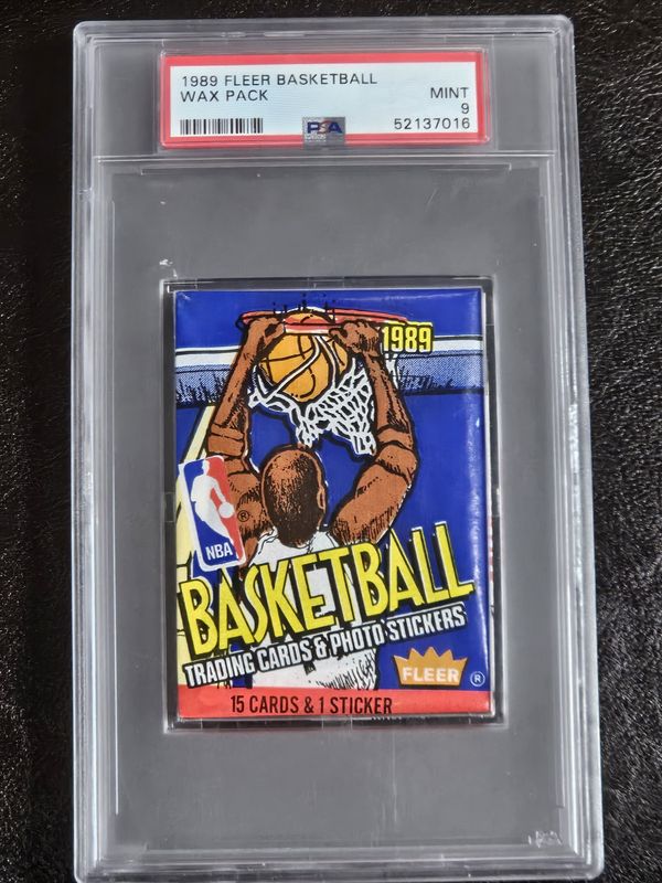 1989 Fleer Basketball Pack PSA 9