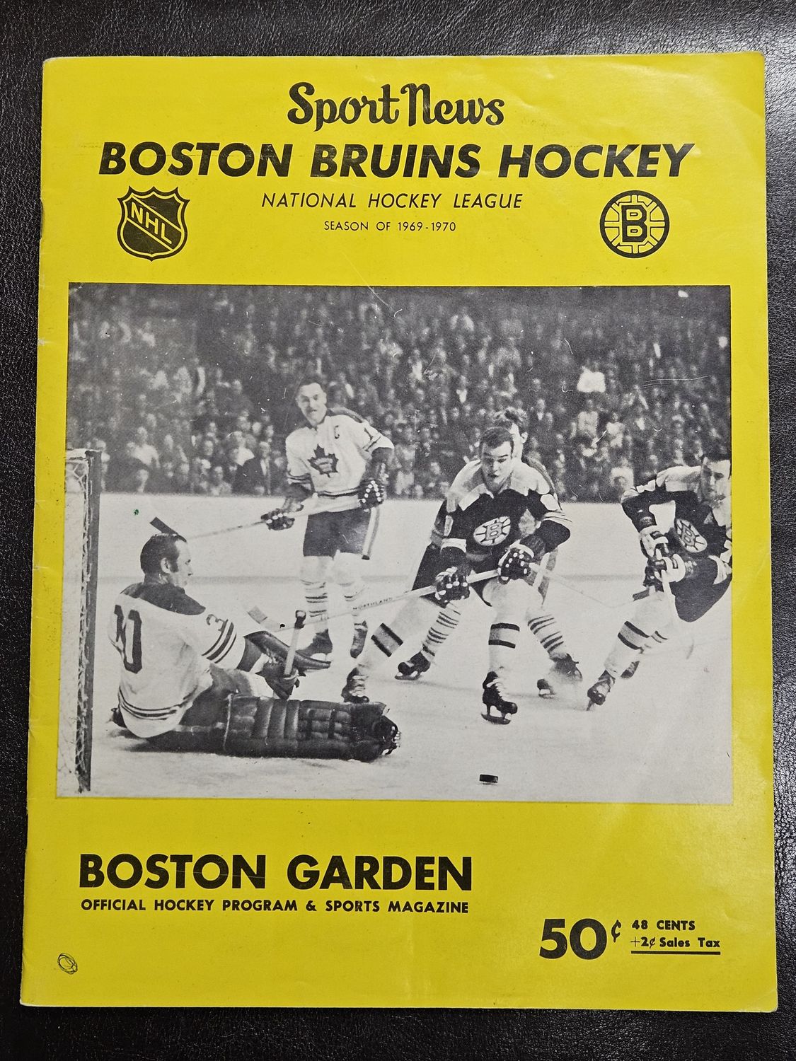 1969-70 Boston Bruins Program Autographed