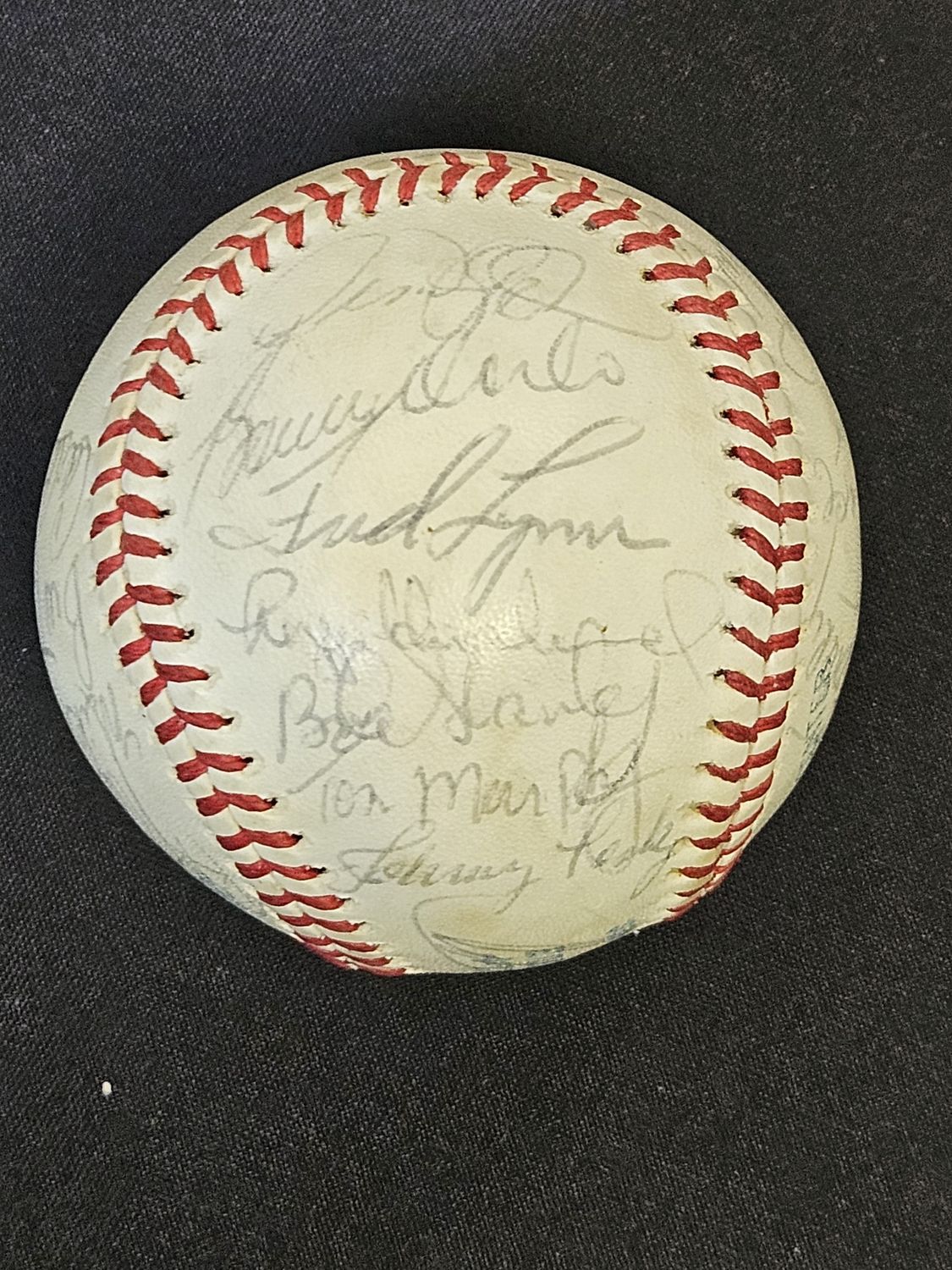 1977 Boston Red Sox Team Signed Baseball