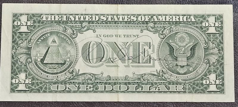 Rod Carew Signed 1969 $1 Bill JSA COA