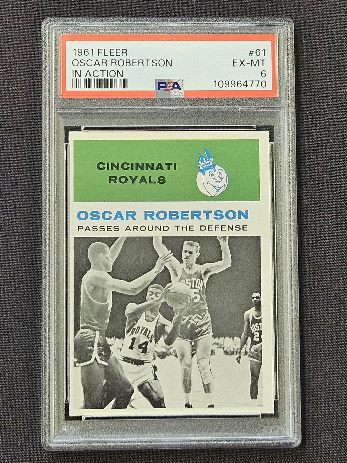 1961 Fleer #61 Oscar Robertson PSA 6 EX/MT