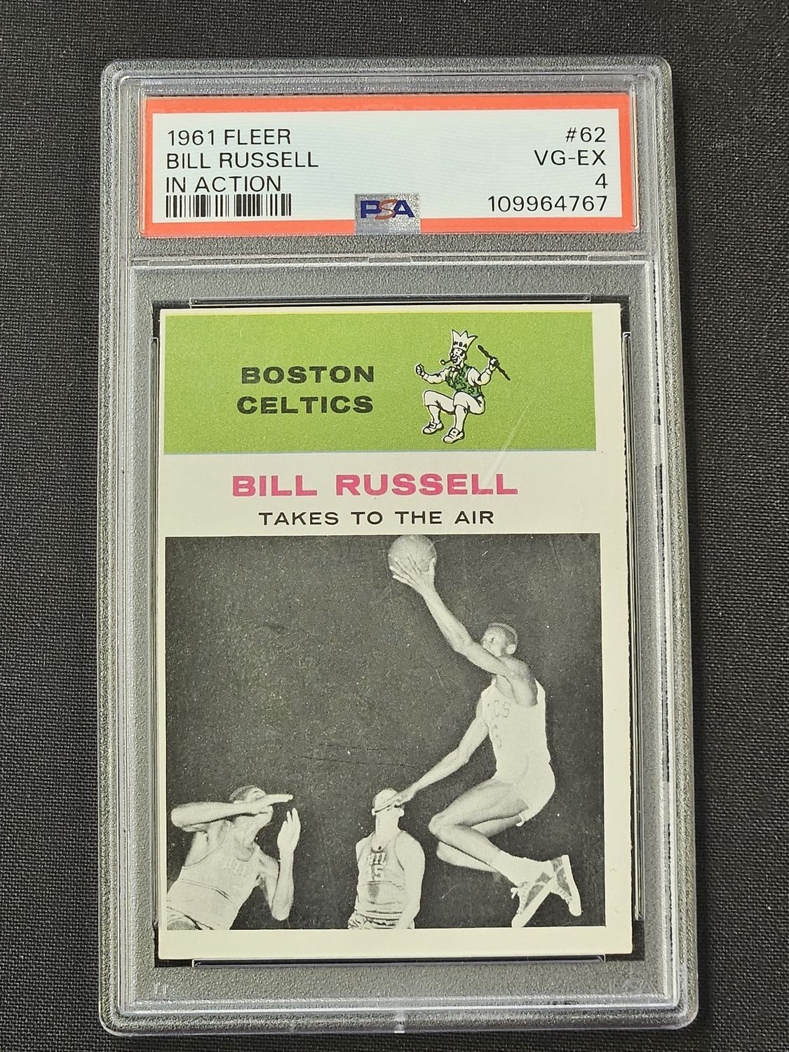 1961 Fleer #62 Bill Russell PSA 4 VG/EX
