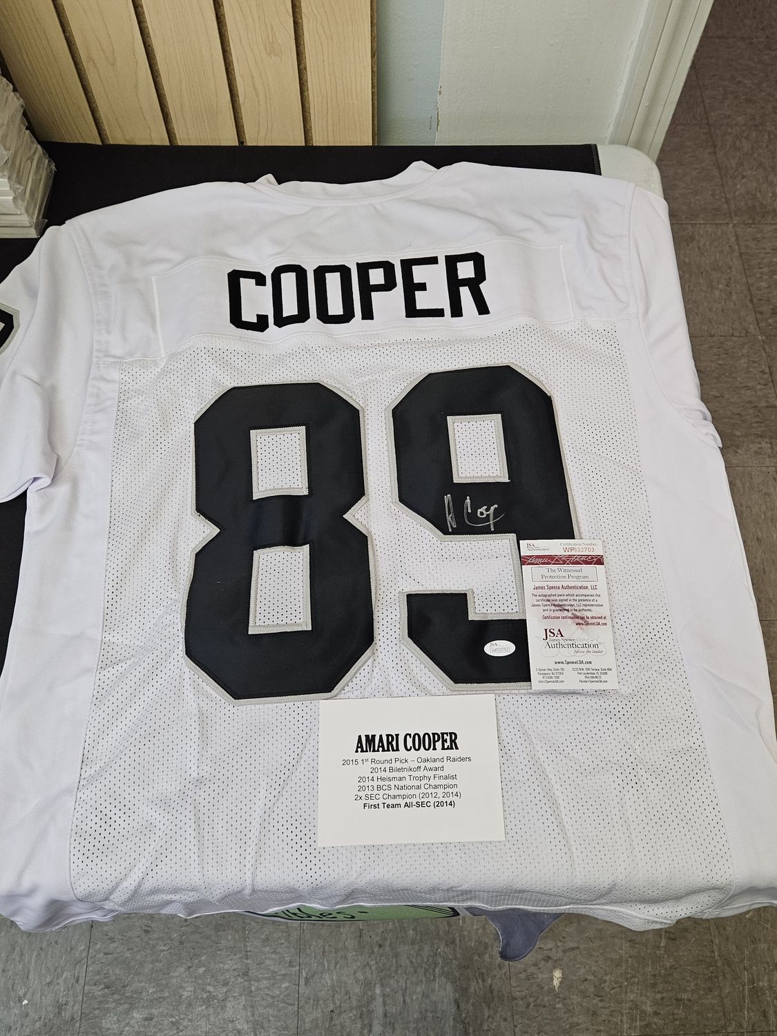 Amari Cooper Autographed Custom Raiders Jersey