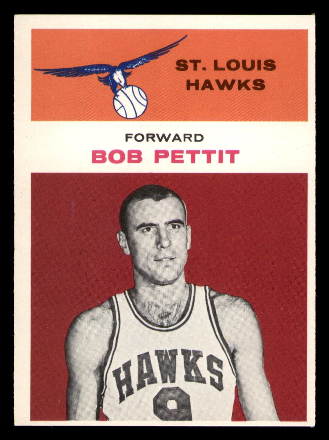 1961 Fleer #34 Bob Pettit