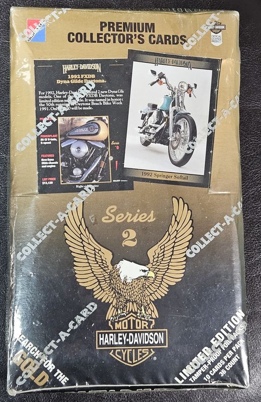 1992 Collect A Card Harley Davidson Sealed Box