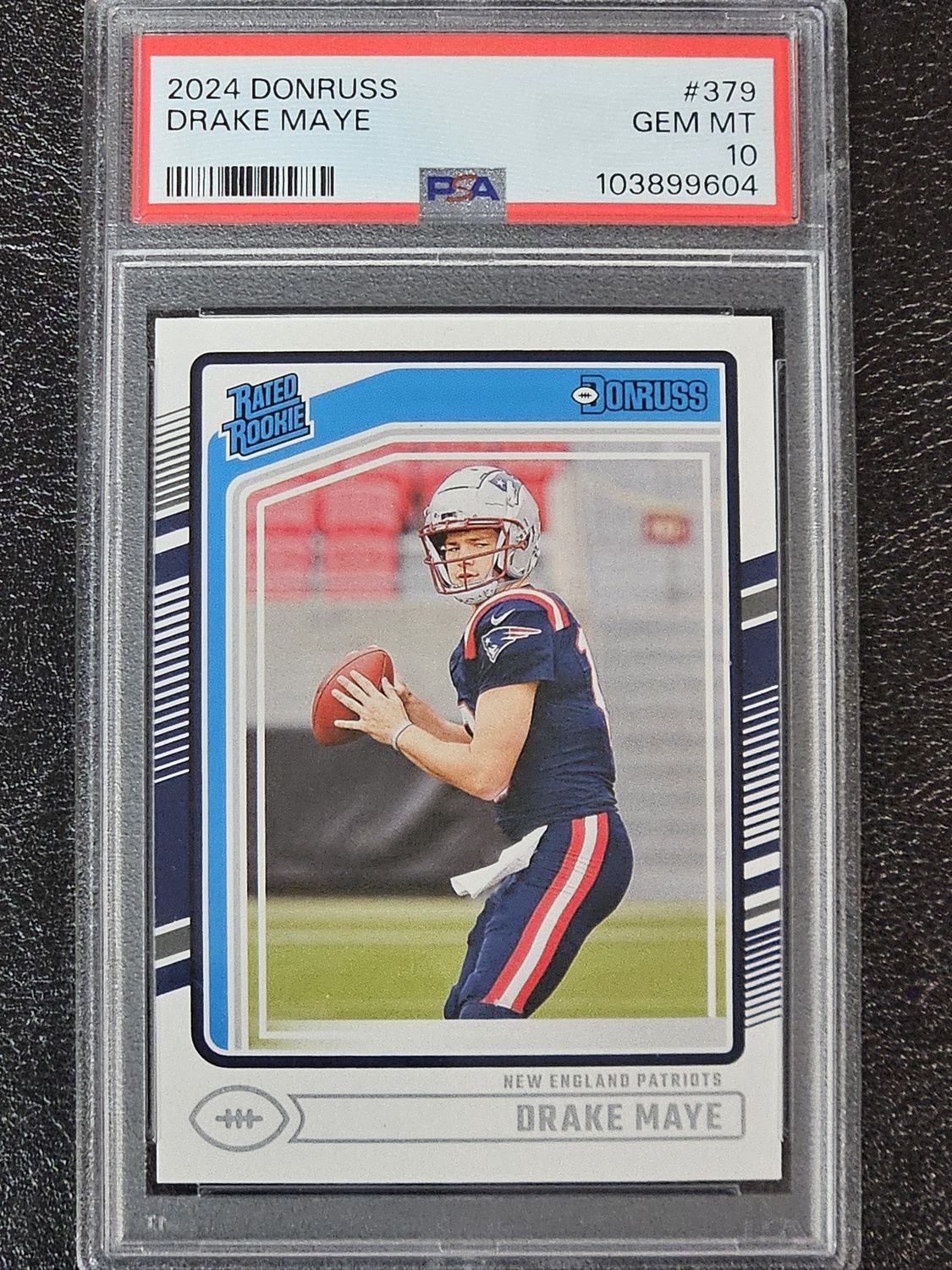 2024 donruss 379 drake maye psa 10