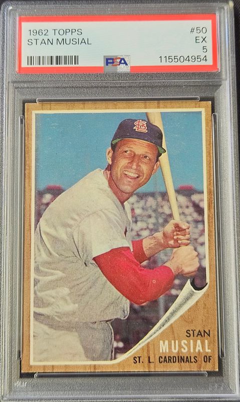 1962 Topps #50 Stan Musial PSA 5