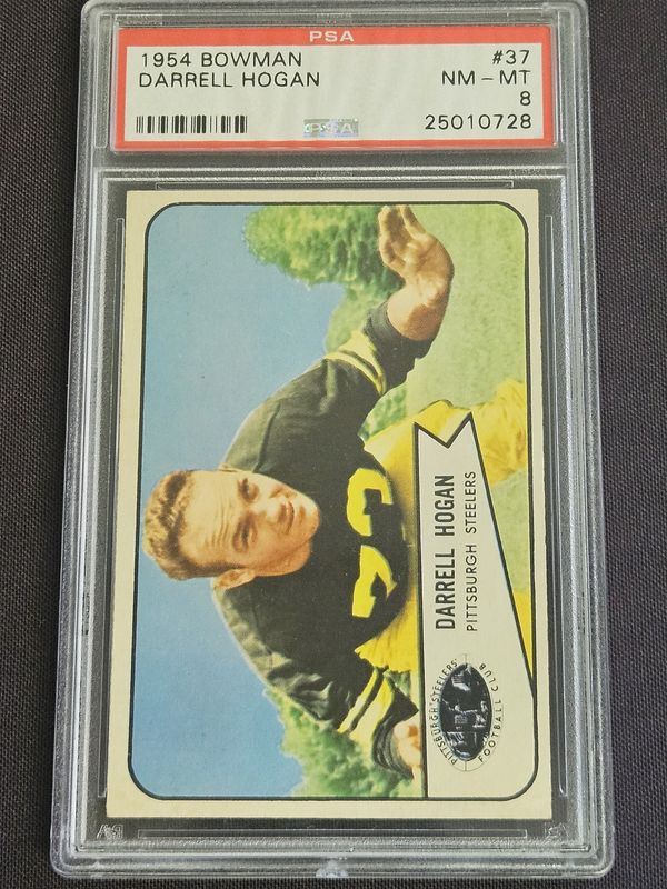 1954 Bowman #37 Darrell Hogan PSA 8