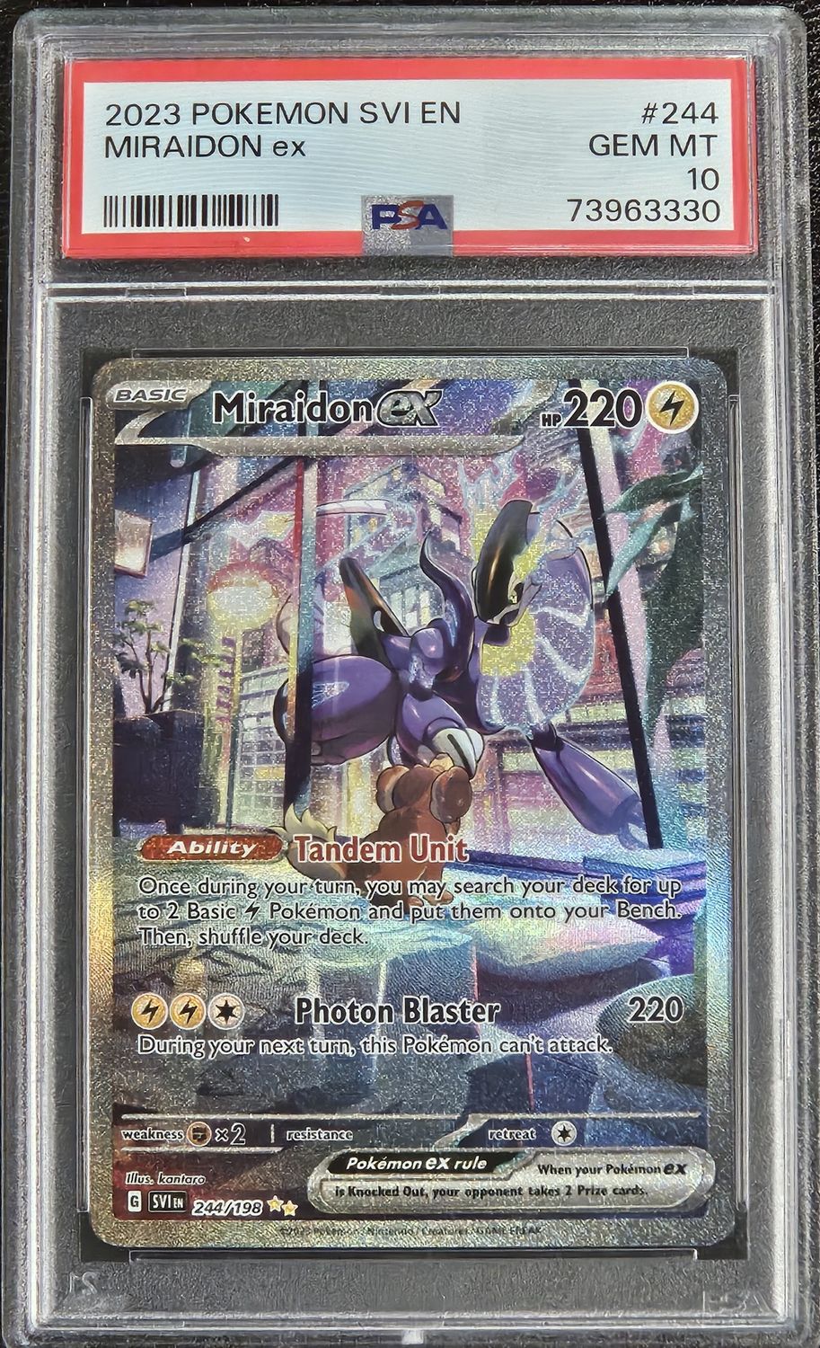 2023 SVI EN Miraidon ex PSA 10 Spec Illus Rare