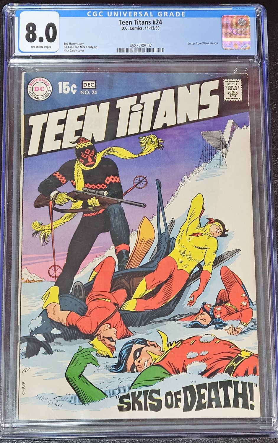 Teen Titans 24, 1969 GCG 8.0