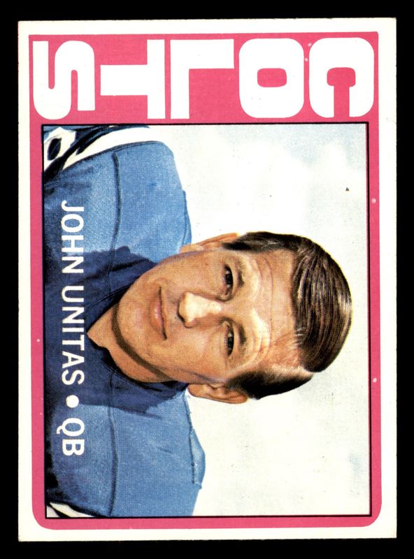 1972 Topps 165 John Unitas EX