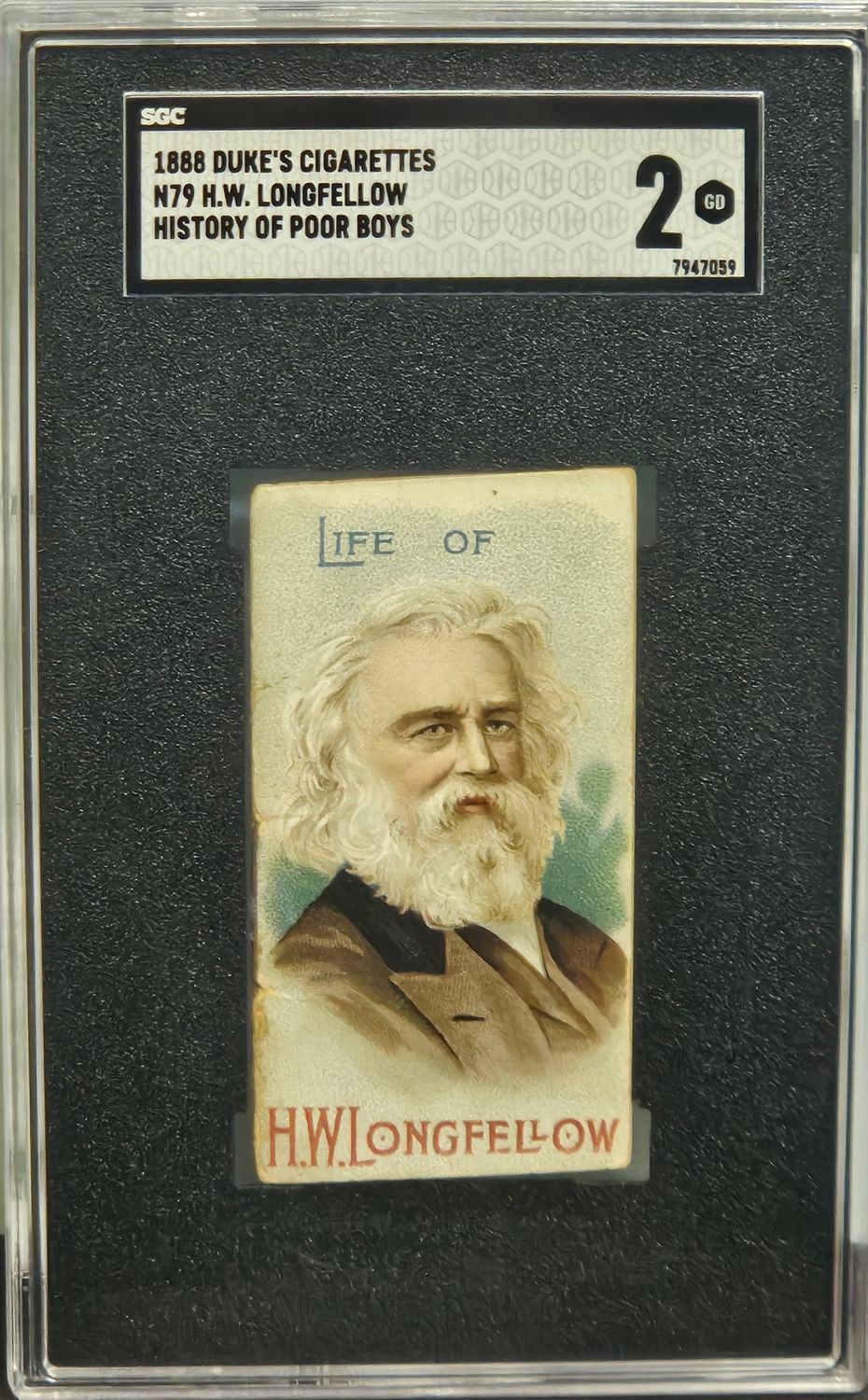 1888 N79 H.W. Longfellow SGC 2 GD