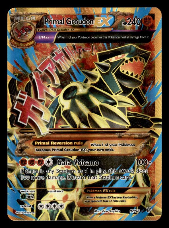 Mega Primal Groudon EX 97/98 LP