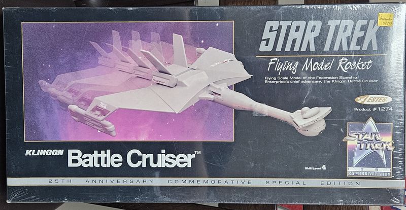 Klingon Battle Cruiser Estes #1274 Model Kit 1991 NIB