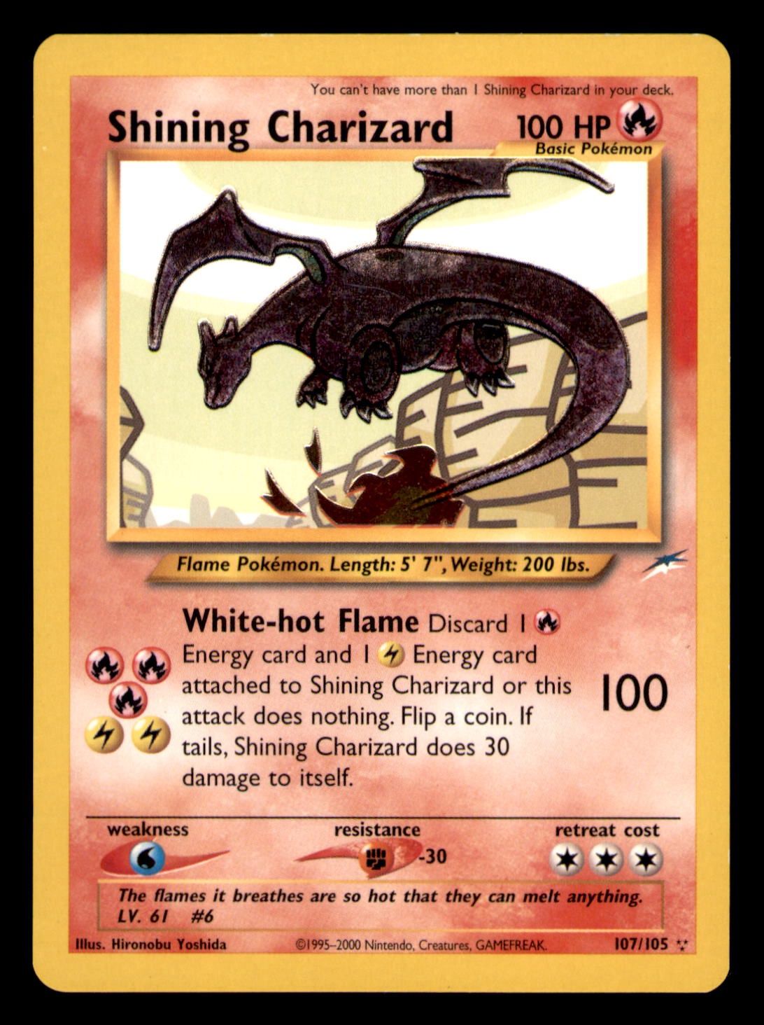 Shining Charizard 107/105 NM