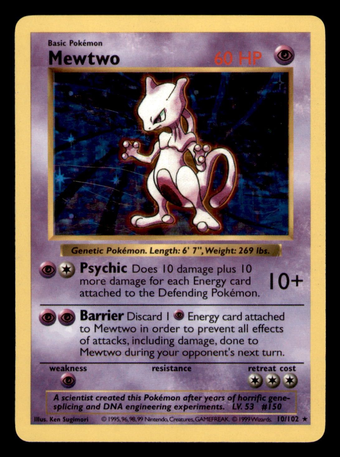 Mewtwo 10/102 Shadowless LP