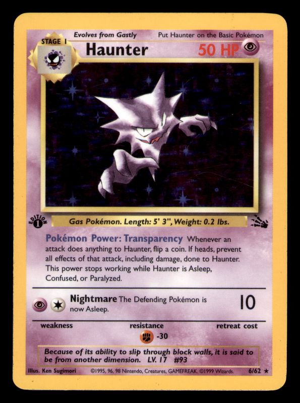 Haunter 6/62 Holo 1ST Edit. LP