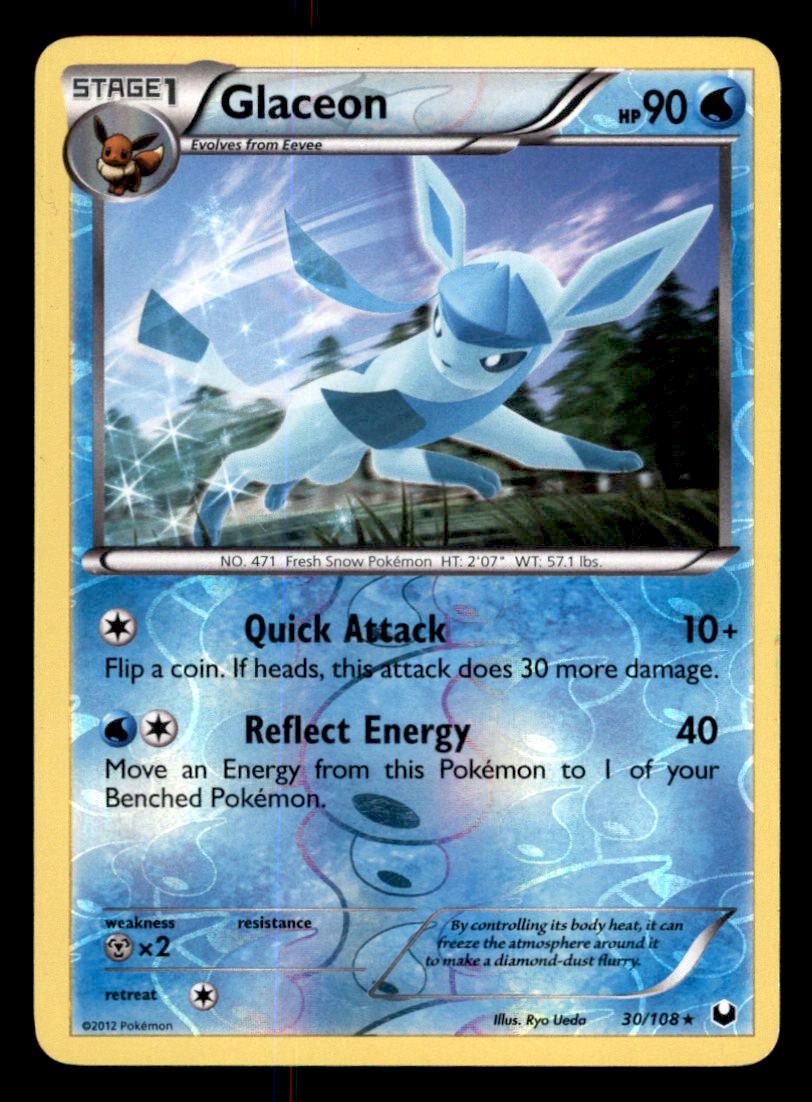 Glaceon 30/108 reverse Holo LP