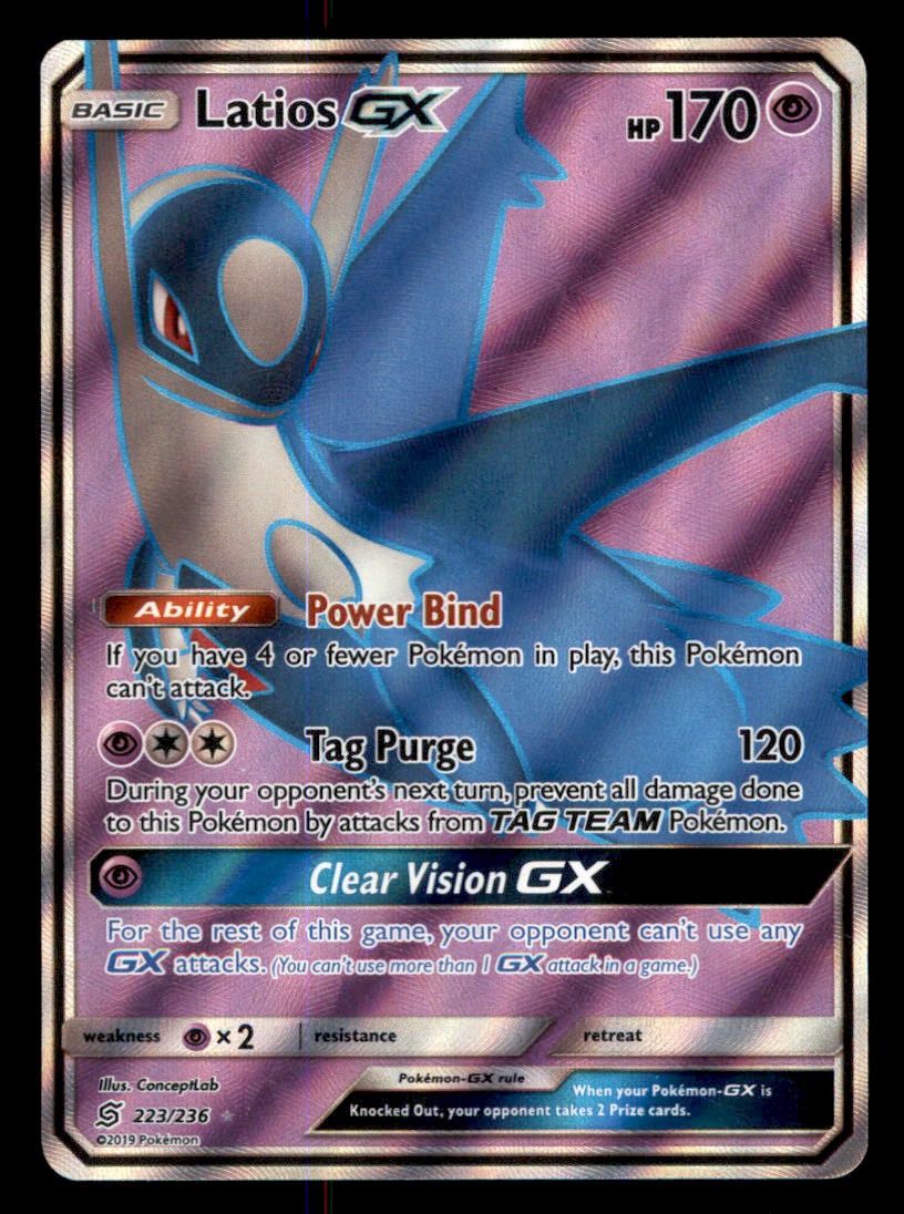 Latios GX FULL ART 223/236 NM