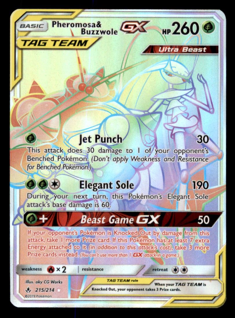 Pheromosa &amp; Buzzwole GX 215/214 NM/MT