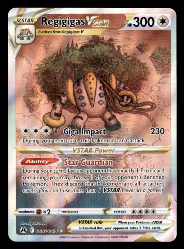 Regigigas VStar GG55/GG70 MINT