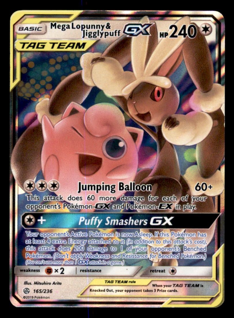 Mega Lopunny &amp; Jigglypuff GX 165/236 NM