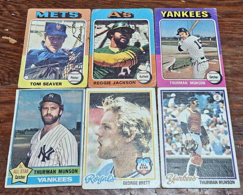 1970s and 1980s lot over 100 cards, mostly HOFers