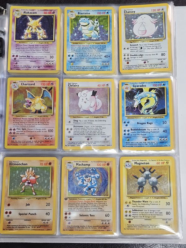 1999 Pokemon Base Set Near Complete Set