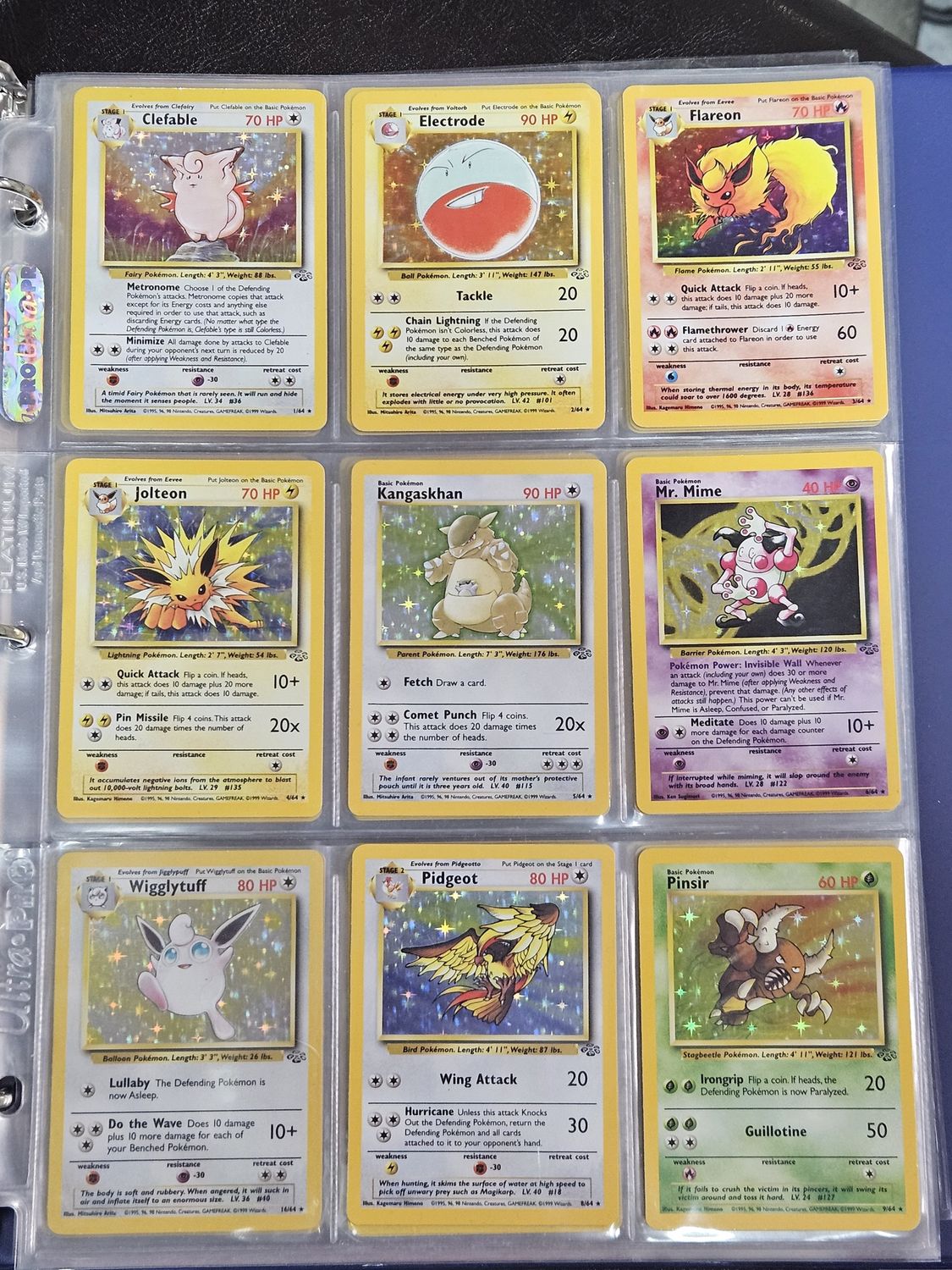 1999 Pokemon Jungle Near Complete Set