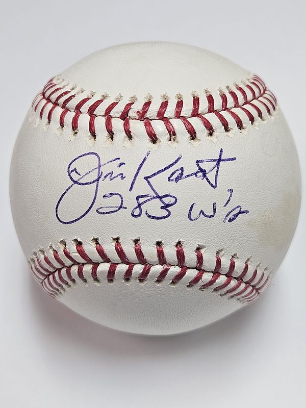 Jim Kaat Single Signed Baseball No Cert