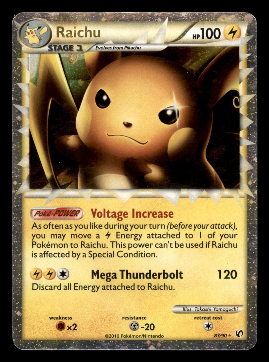 2010 Raichu (Prime) 83/90  Undaunted  MP