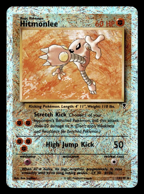 2002 Hitmonlee Rev Holo 13/110 Legendary LP