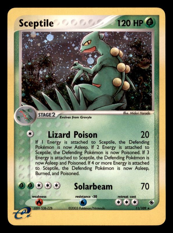 2003 Sceptile 11/109 Holo Ruby Sapphire MP/HP